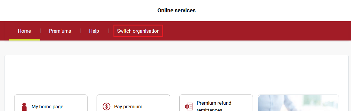 switch-organisation-selector